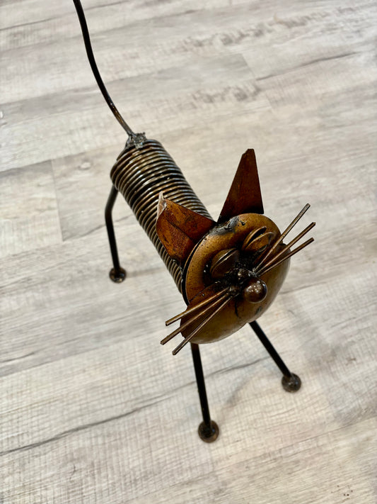 Wrought Iron Spring Cat