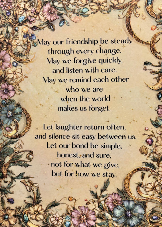 Friendship Blessing Card