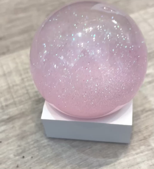 Pink Meditation Snowglobe