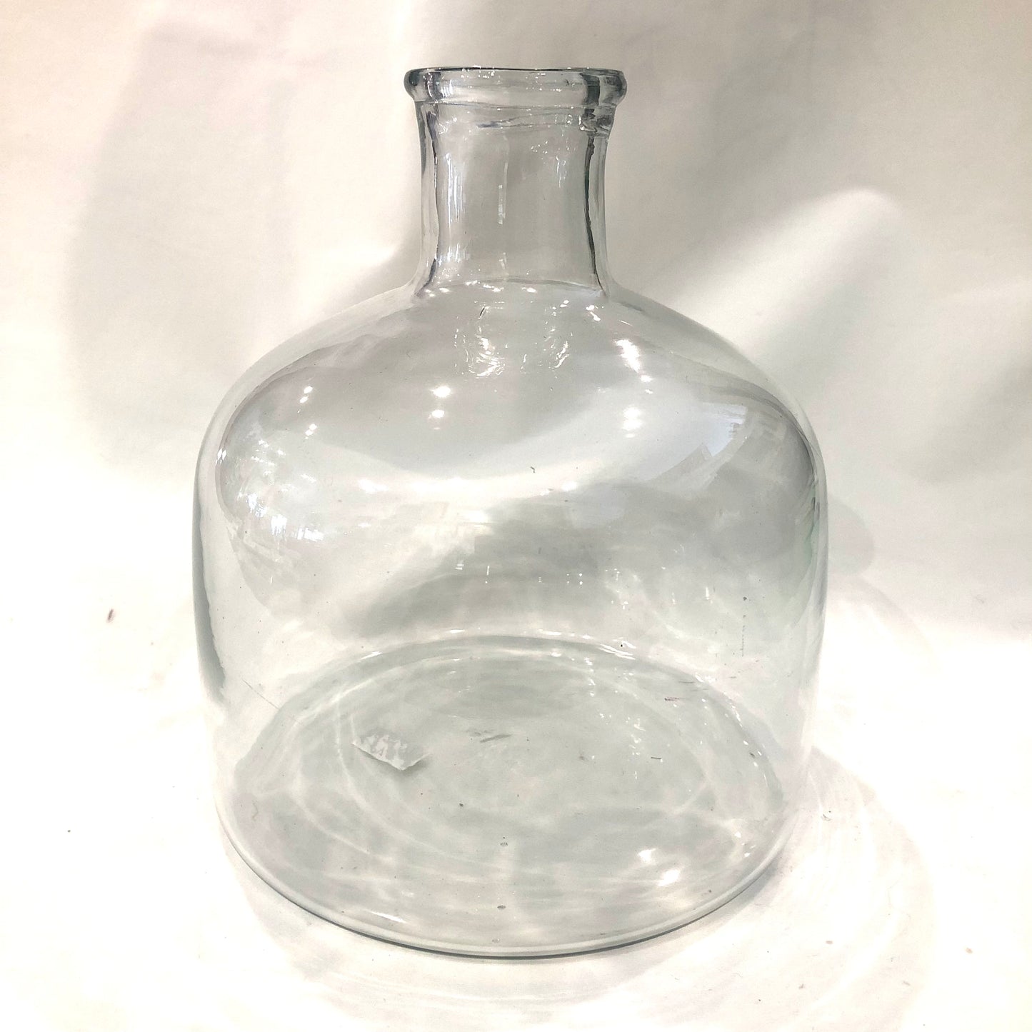 Bottle, Clear Glass, Round w/Neck