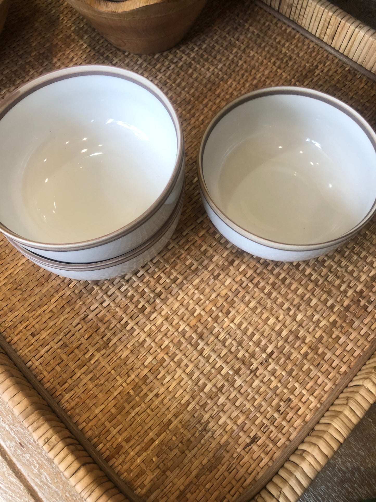 Bowl, Ivory Glazed Stoneware Soup Bowl