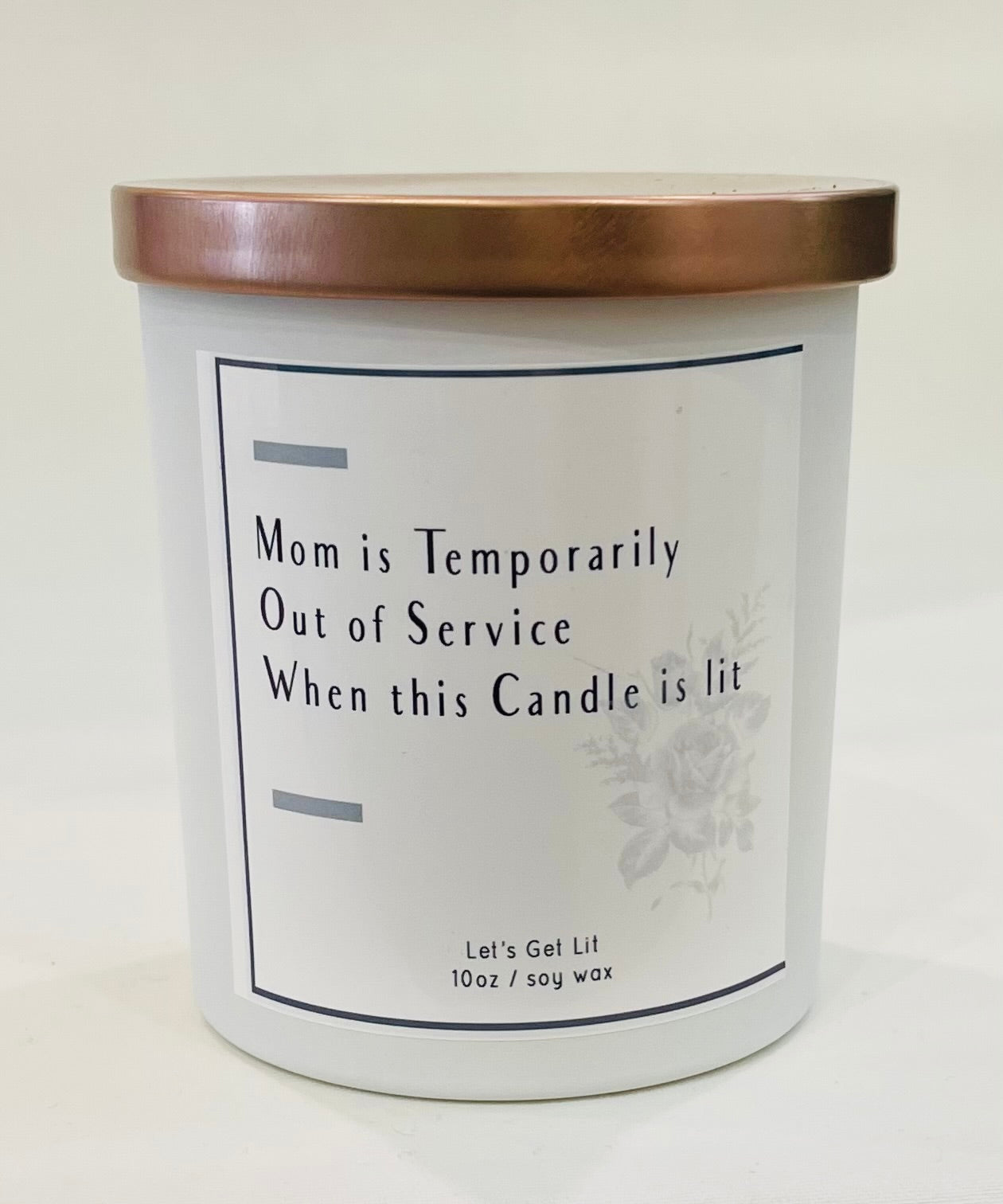 Candle, Mom Temporarily Out of Service, Soy, Margarita scent