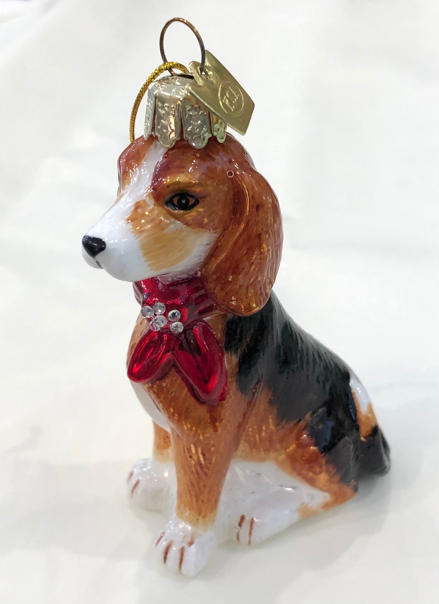 Ornament, Glass Beagle