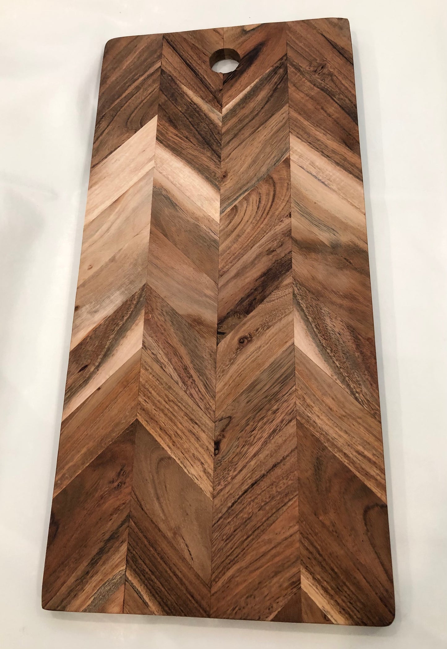 Taiga Wood Serving Board, 20" w/Herringbone Design