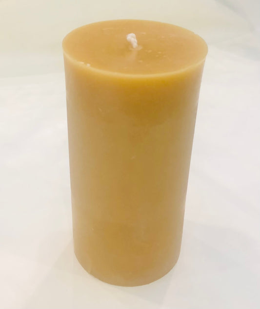 Beeswax Candle, Pillar, 3" x 6"