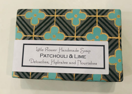 Soap, Patchouli Lime Handmade Soap, 6 oz.