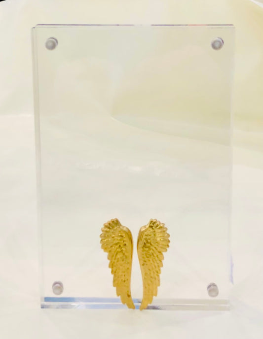 Acrylic Picture Frame, Angel Wings