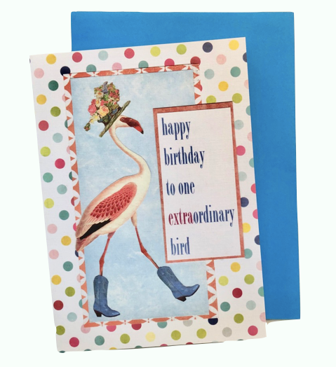 Birthday Card, "Extraordinary Bird"