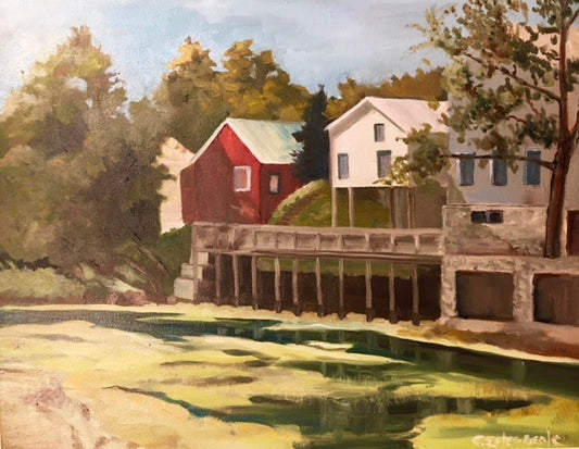 Painting, "Late Summer on the Chaplin River" by Connie Estes Beale