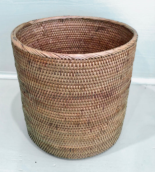 Finely Woven Rattan Waste Basket
