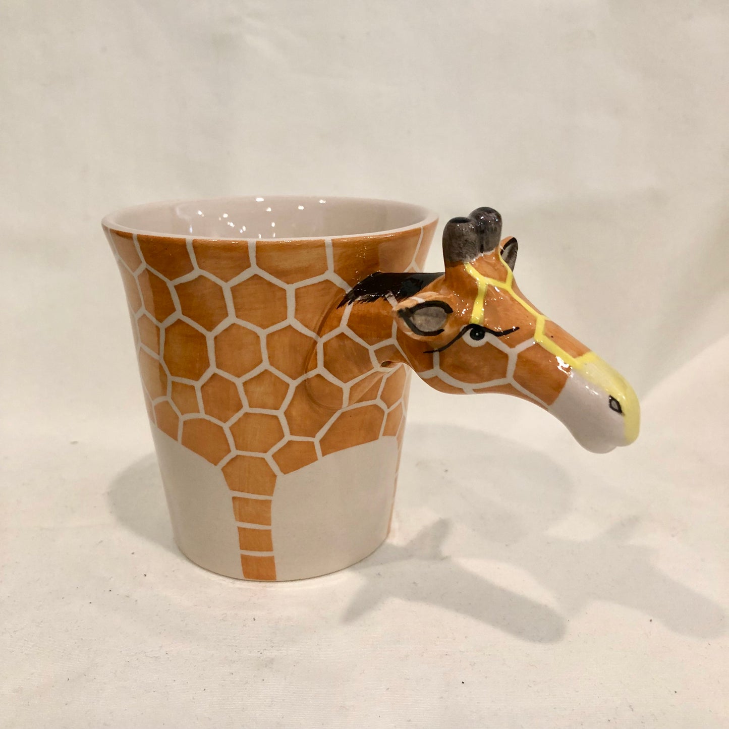 Mug, Ceramic with Giraffe Handle