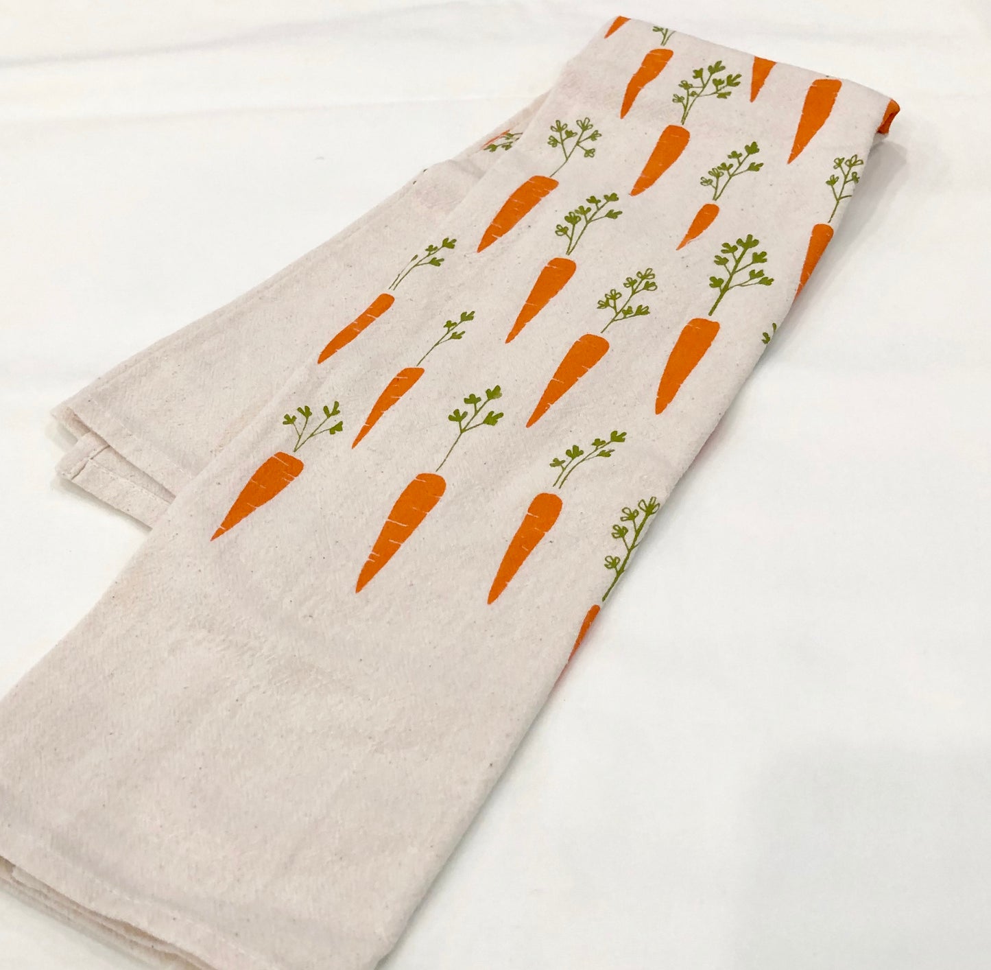 Towel, Kitchen Towel with Carrot Motif