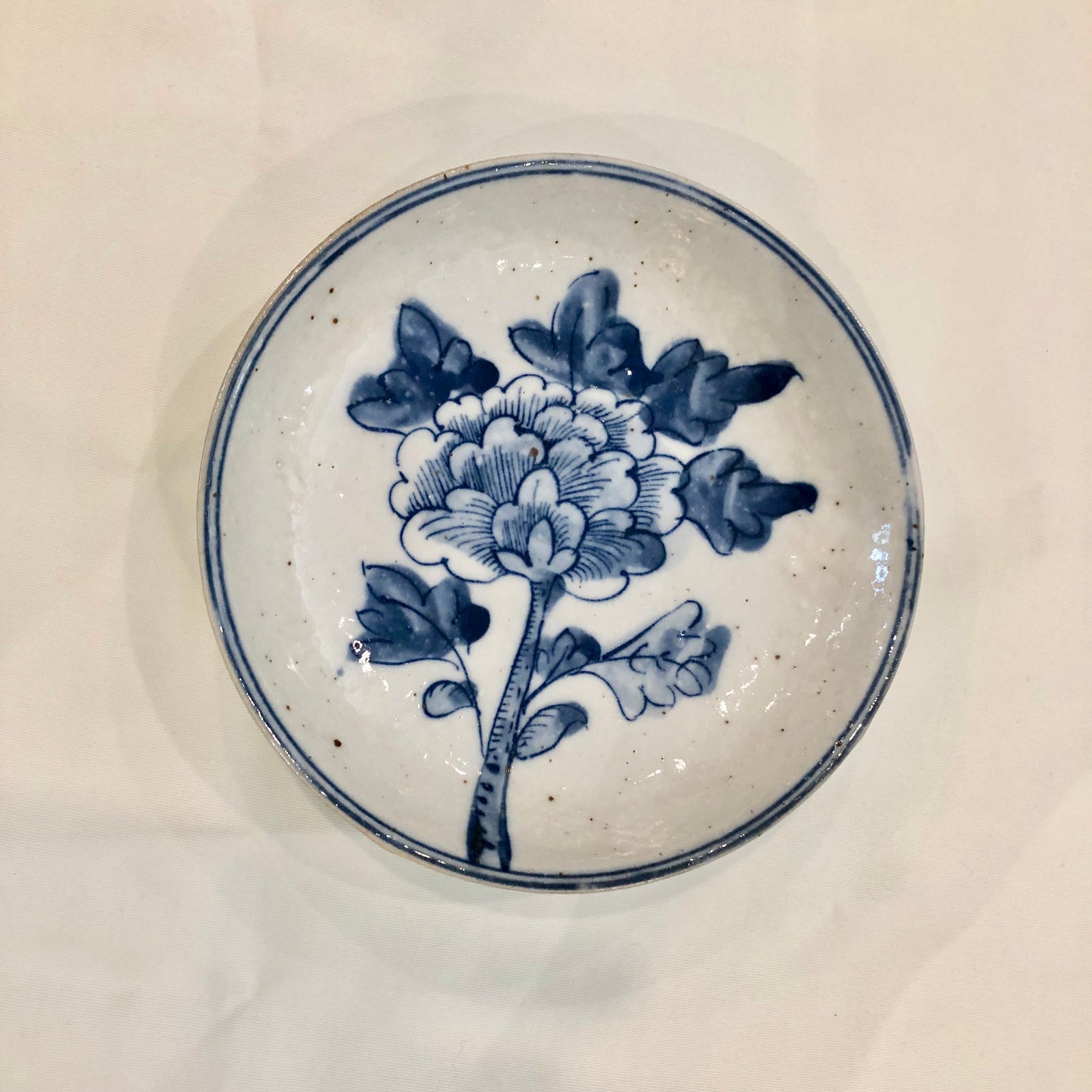 Dish, Blue & White Small Floral Dish